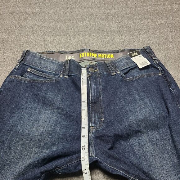 Lee Extreeme Motion Mens Jeans 28x30 Blue Slim Straight  (Measures 34x34) - Picture 3 of 10